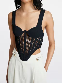 PatBO Beaded Crop Top Size 8 for rent on The Volte - image 4