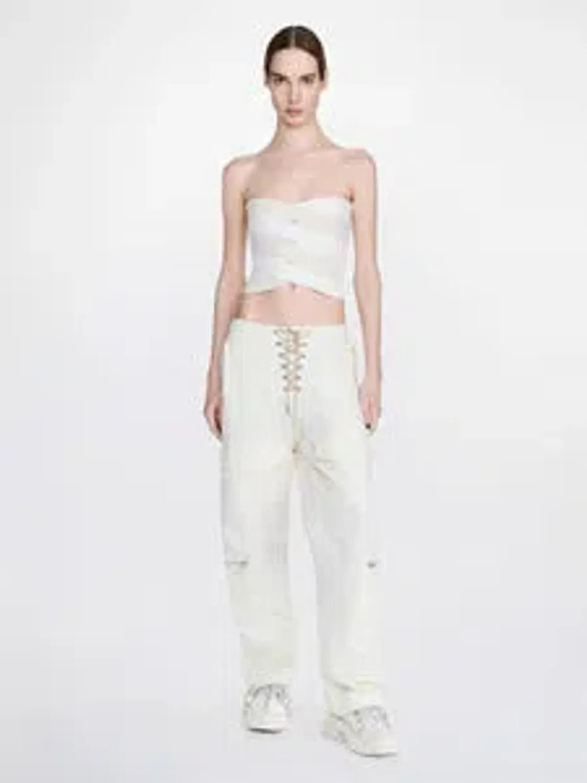 PatBO Beaded Crop Top Size 8 - Image 7