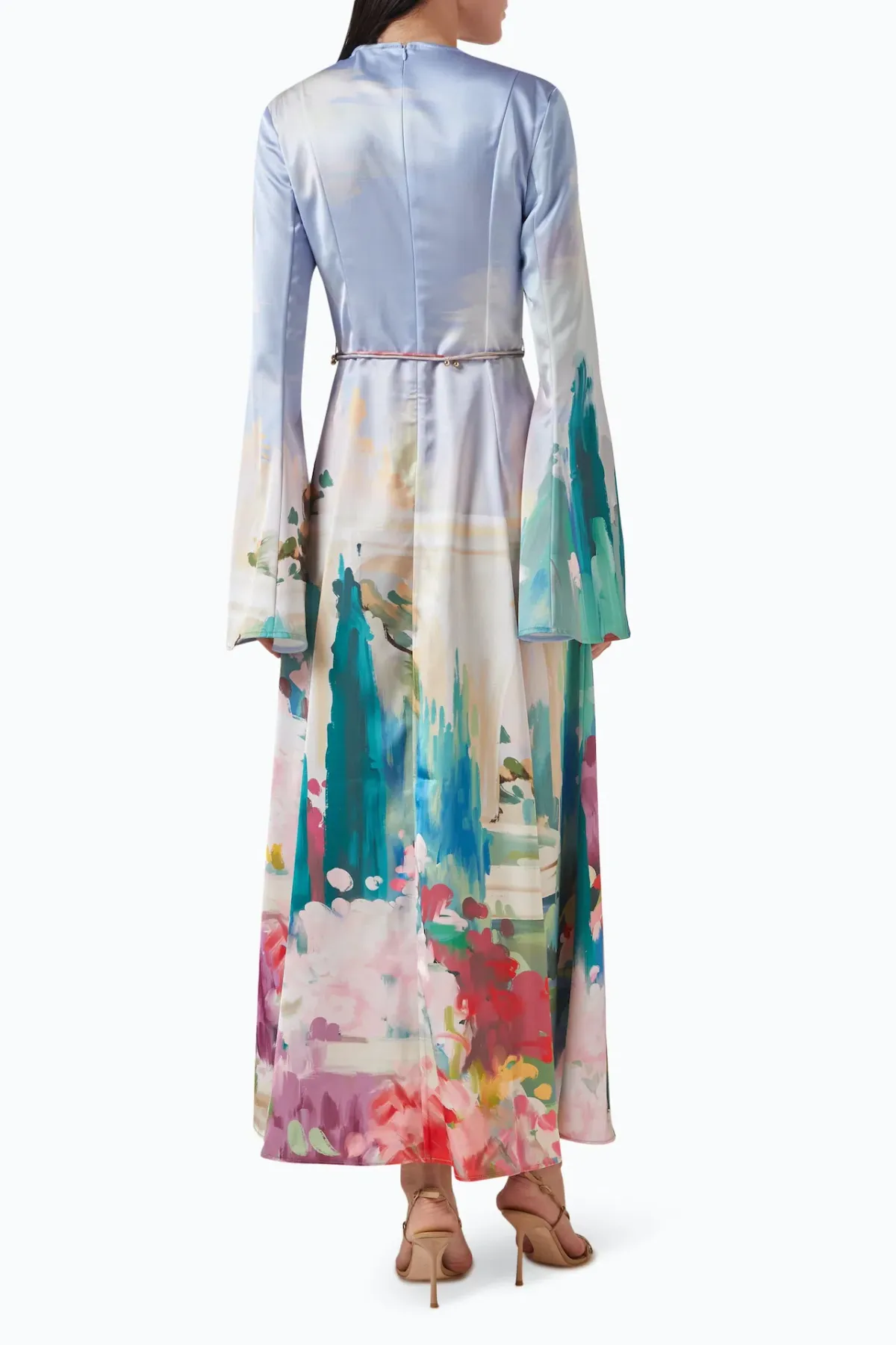 Leo Lin Francesca Maxi Dress Jardin Print Size AU 12 - Image 2