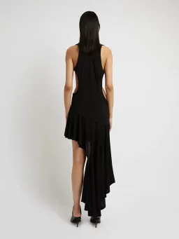 Christopher Esber Asymmetric Hem Dress Black Size 10 for rent on The Volte - image 2