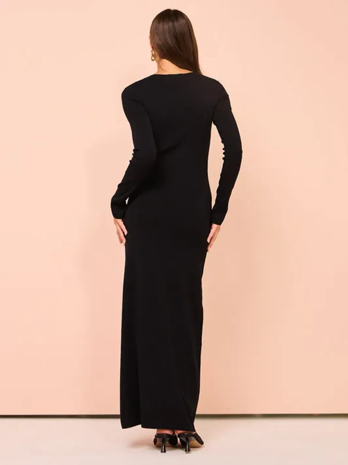 Bec & Bridge Alienor Key Hole Maxi Dress Black Size S/AU 8 - Image 2