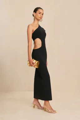 Cult Gaia Adrian Knit Dress Black Size AU 8 for rent on The Volte - image 2