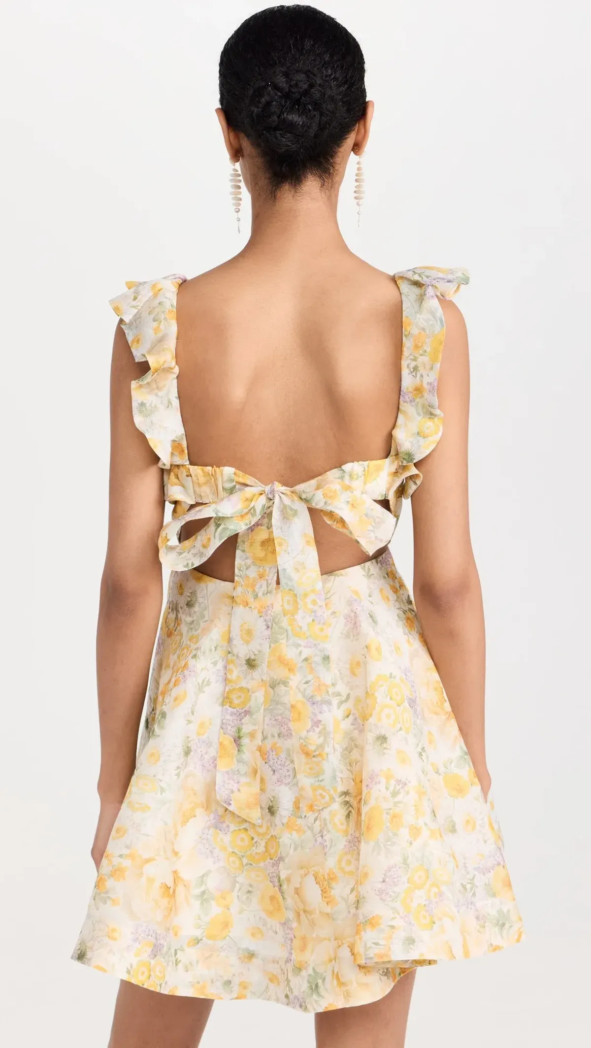 Zimmermann Harmony Frilled Mini Dress Citrus Garden Print Size 1 (6)6 - Image 3
