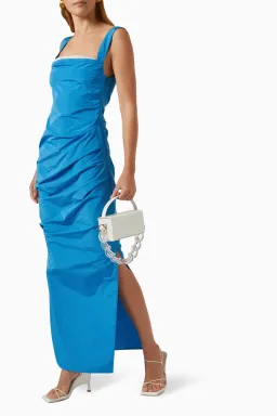 Paris Georgia Raf Midi Dress in Turquoise Size 8 for rent on The Volte - image 1
