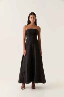 Aje Soundscape Maxi Dress Black Size 6 for rent on The Volte - image 1