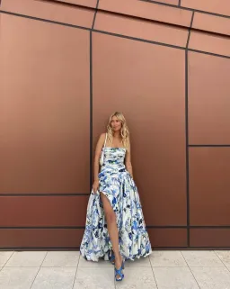 Aje Violette Bubble Hem Maxi Dress Floral Size 14 for rent on The Volte - image 3