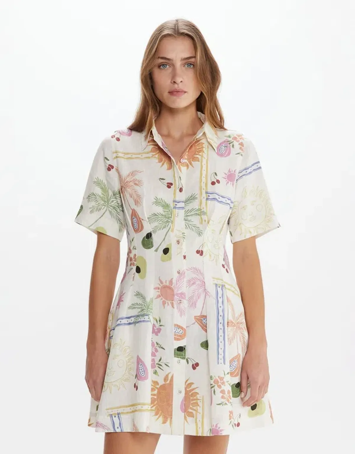 JAG Winona Flaneuse Corset Dress Print Size 14 - Image 2