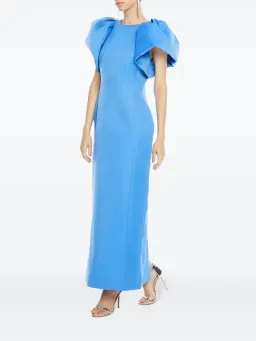 Leo Lin Lucinda Maxi Dress Steel Blue Size 14 for rent on The Volte - image 1