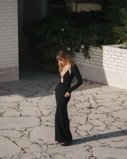 Sir the Label Kinetic Beaded Maxi Dress Black Size 0 / AU 6 for rent on The Volte - image 4