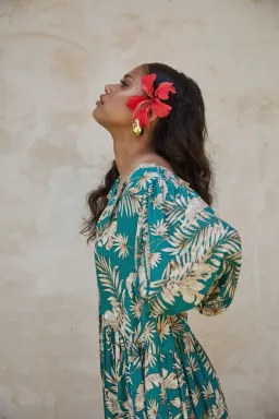 La Bohème Girls Selma Maxi Dress Lady Palm One Size for rent on The Volte - image 2