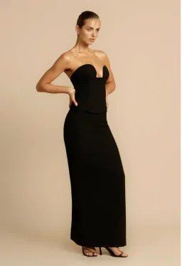 Arcina Ori Frida Bustier and Sloan Skirt Set Black for rent on The Volte - image 2