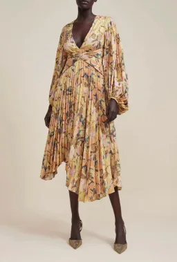 Acler Palms Midi Dress Kaleidoscope Floral Size 8 for rent on The Volte - image 2
