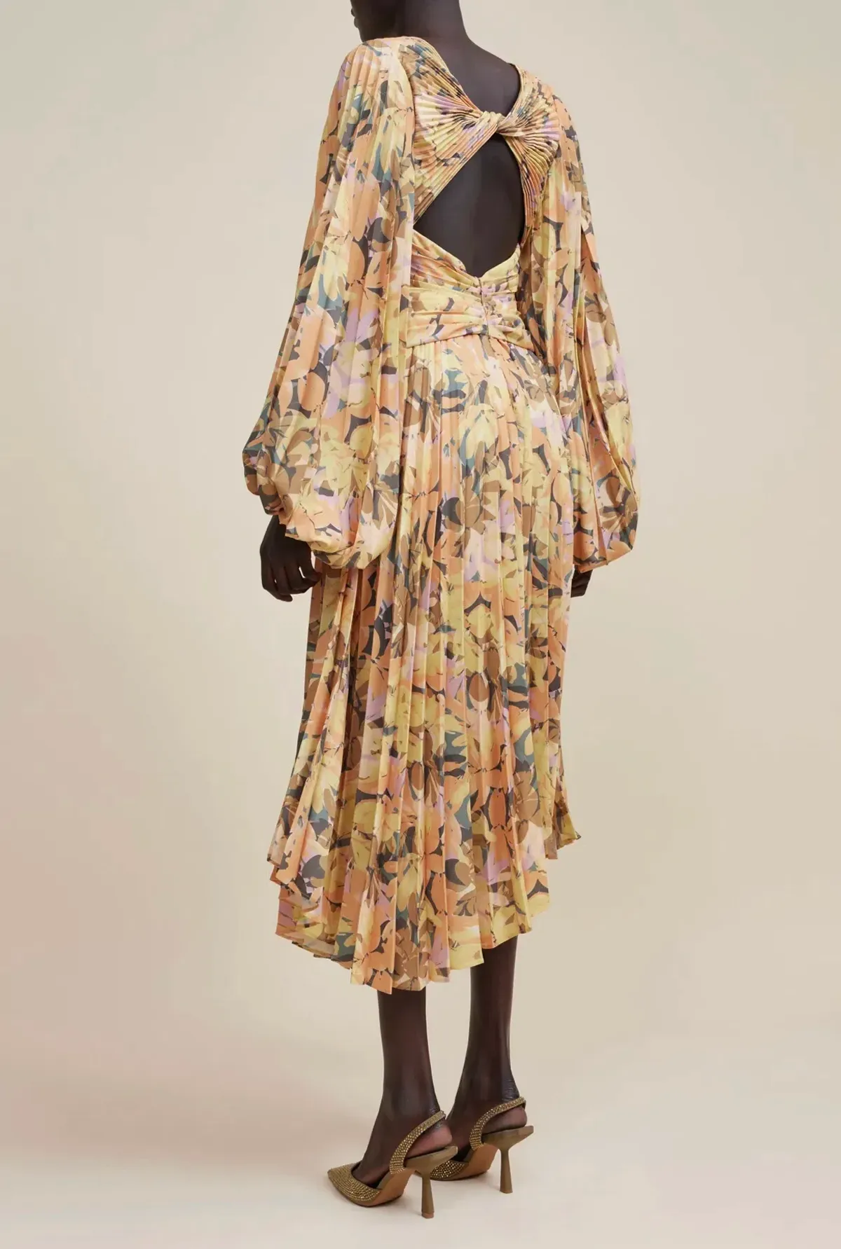 Acler Palms Midi Dress Kaleidoscope Floral Size 8 - Image 4