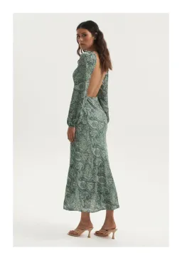 Ownley Bethenny Bias Cut Backless Dress Paisley Size 10  for rent on The Volte - image 2