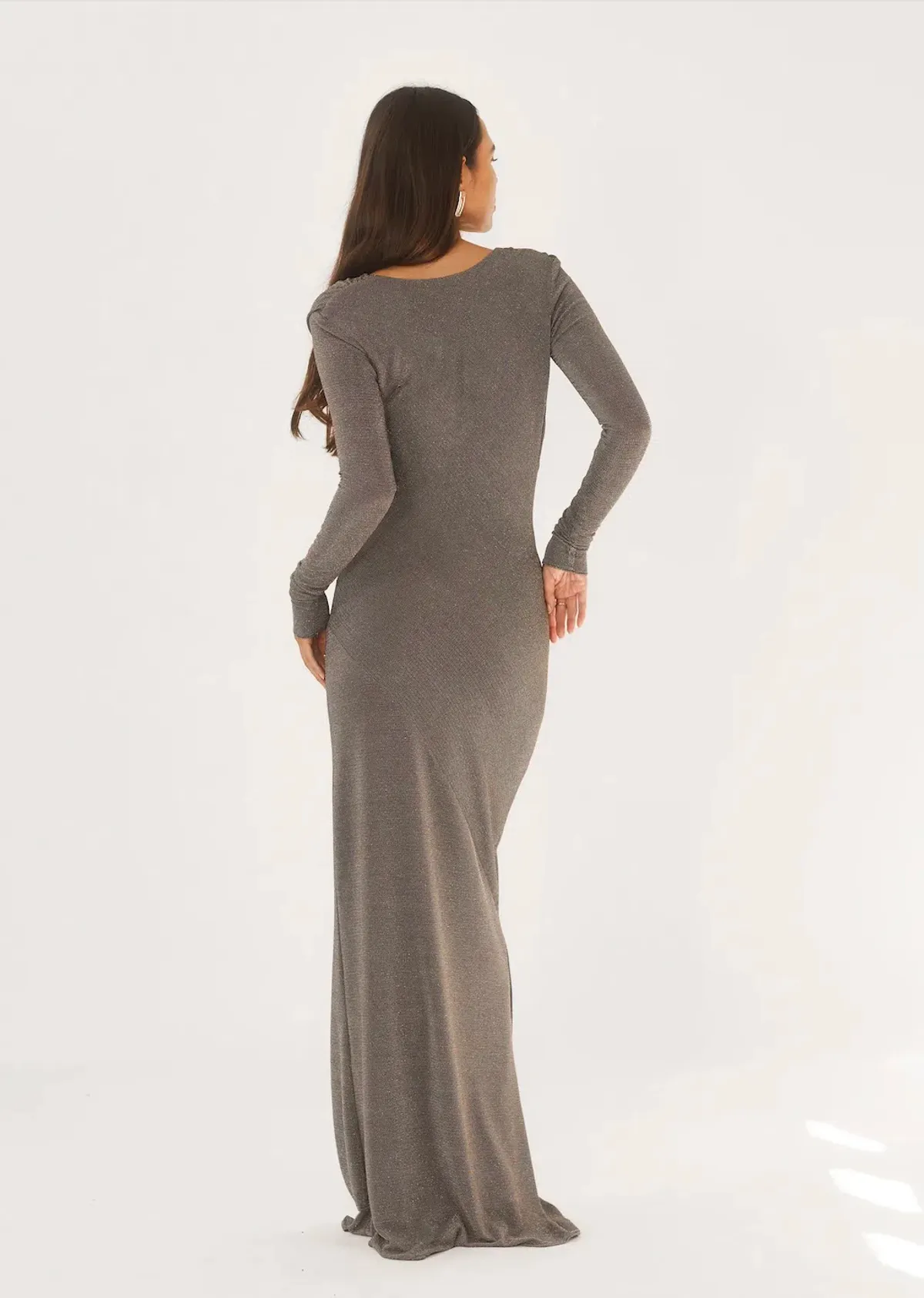 Arcina Ori Jen Dress Grey Size 8 - Image 6
