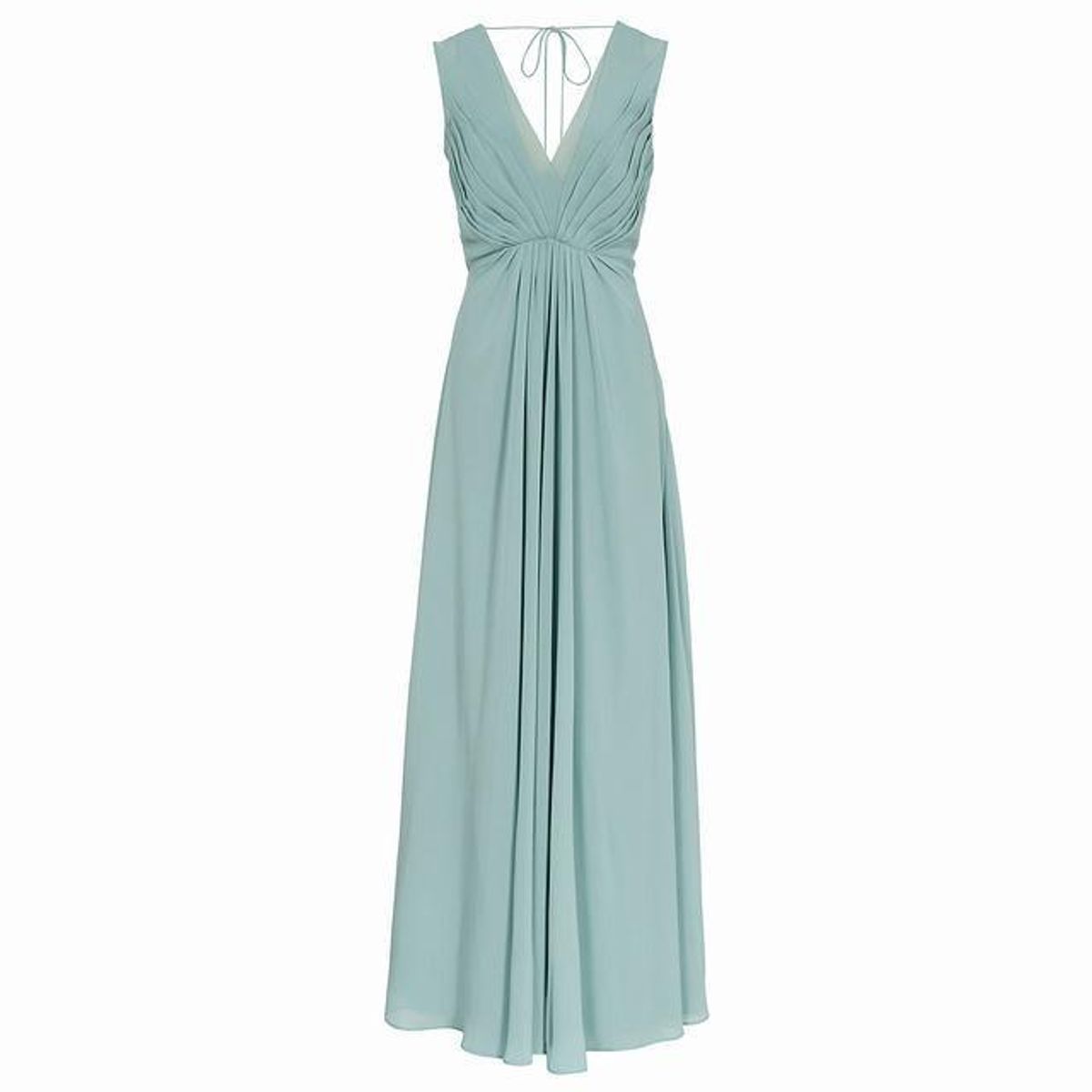 Reiss Evie dress blue maxi V neck low back - Image 4