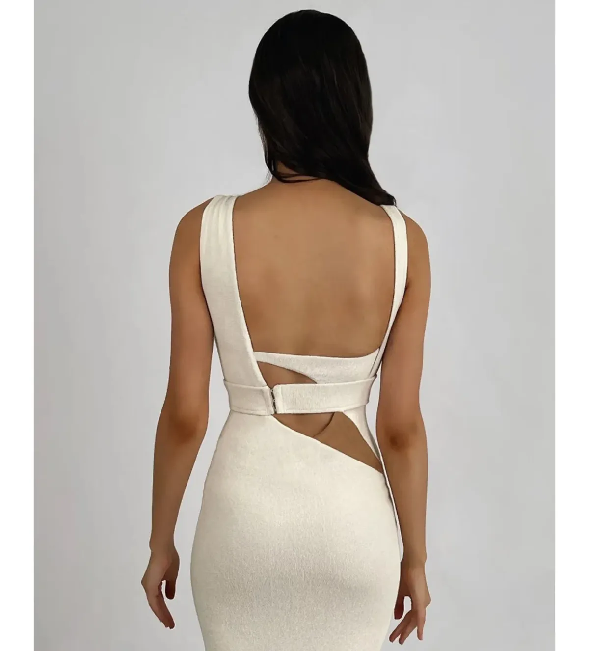 Galanni Amarisa Midi Dress White Size 8 - Image 2