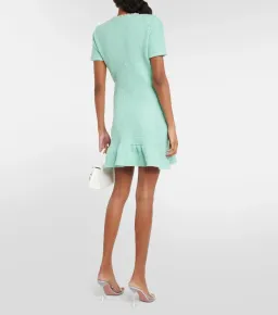 Self Portrait Embellished Sequined Knit Mini Dress Green Size 8 for rent on The Volte - image 2