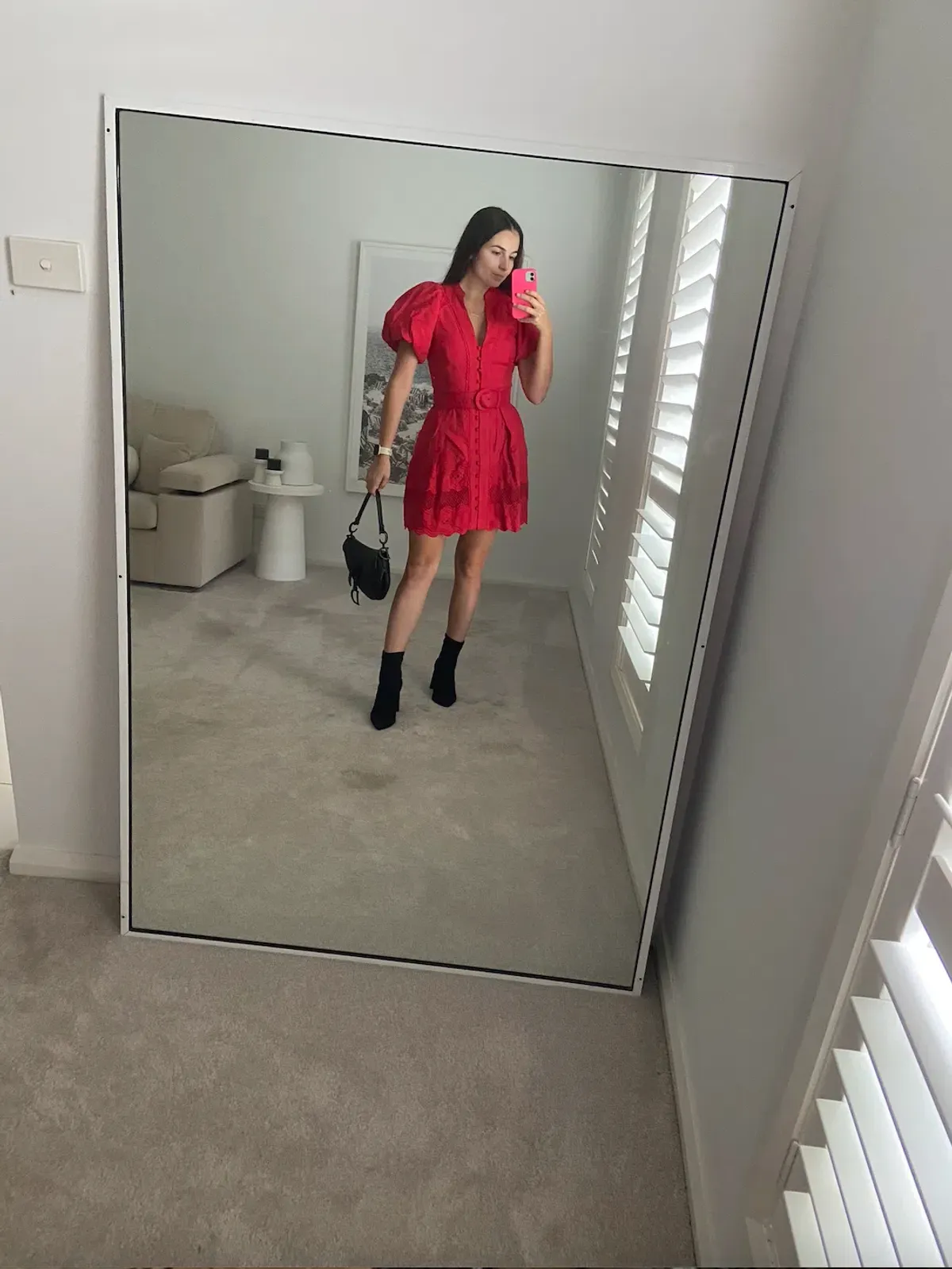 Rebecca Vallance Giovanni Mini Red Size 8 - Image 3