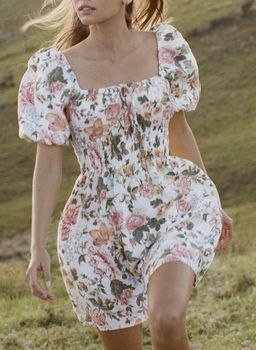 Faithfull the Brand Nikoleta Mini Dress Floral Size 10 for rent on The Volte - image 5