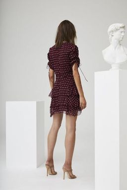 Sir the Label Marceau Dress Burgundy Size AU 8 for rent on The Volte - image 3