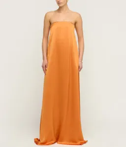 Anna Quan Delfina Strapless Dress Kumquat Size 6 for rent on The Volte - image 1