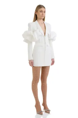 Eliya the Label Sia Blazer Dress White Size 10 for rent on The Volte - image 2