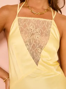 Hansen & Gretel Arie Lace Dress in Butter Size 8 for rent on The Volte - image 3