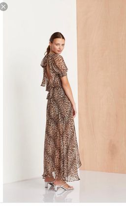 Bec & Bridge Kitty Kat Maxi Dress Leopard Print Size 10 for rent on The Volte - image 2