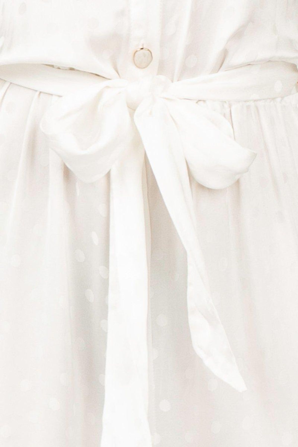 Dahlia White Button Front Jumpsuit Size 10 - Image 4