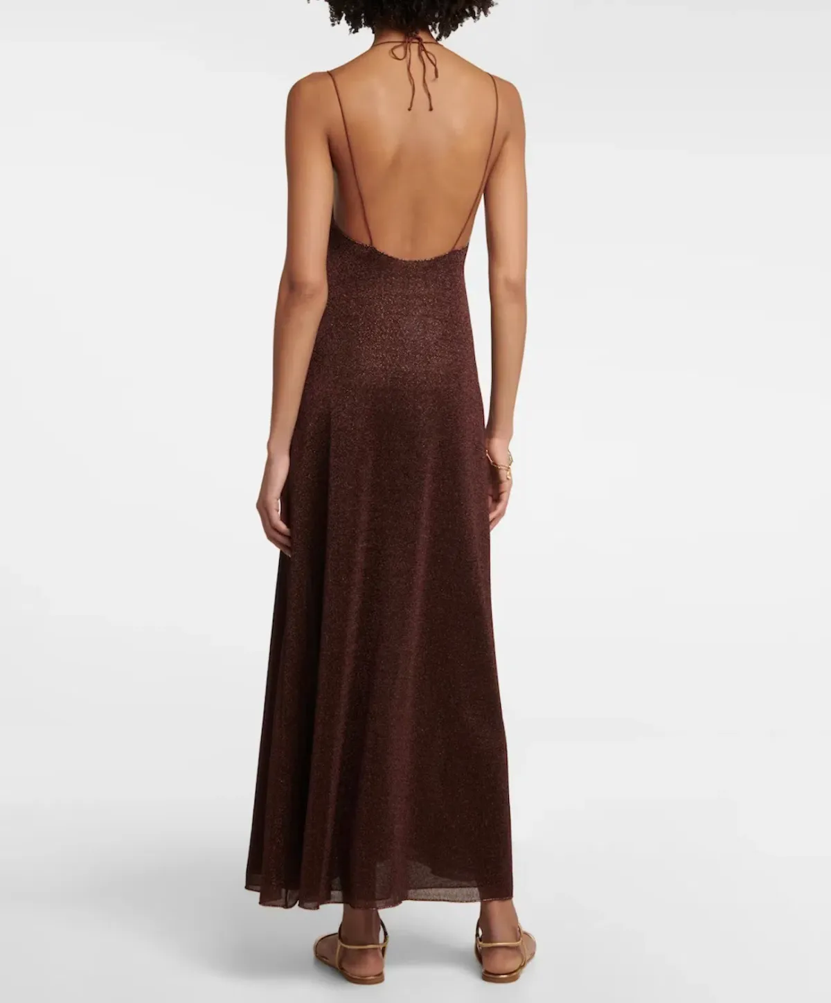 Oséree Lumiére Kini Maxi Dress in Chocolate Size S / AU 8 - Image 3