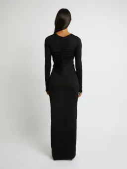 Christopher Esber Venus Long Sleeve Dress Black Size 8 / 8-10 AU for rent on The Volte - image 3