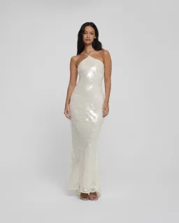 Rat & Boa Emmanuella Dress White Sequin Size XS / AU 6 for rent on The Volte - image 2