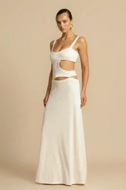 Arcina Ori Jetta Maxi Dress White Size S/Au 8 for rent on The Volte - image 4