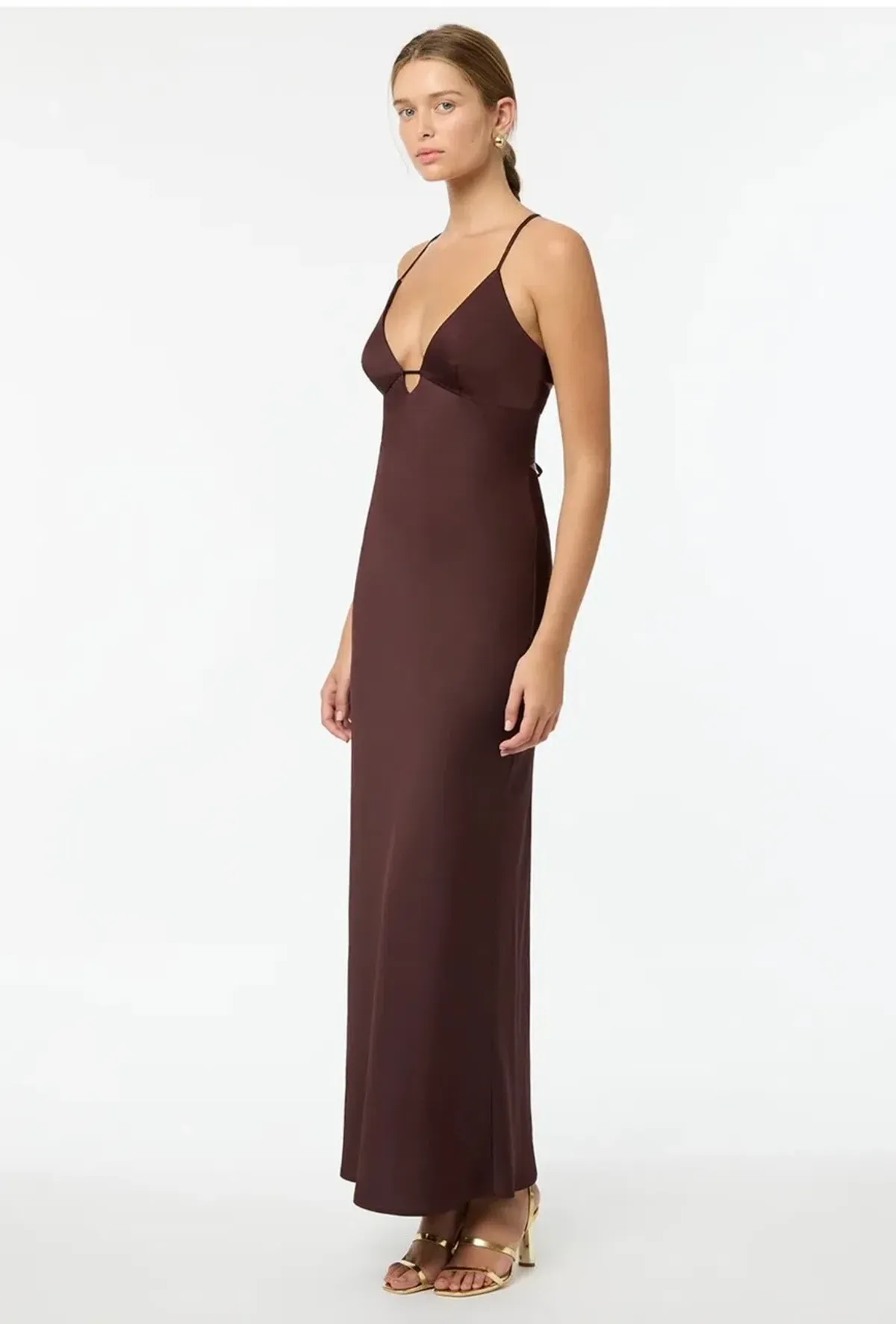 Manning Cartell Time To Shine Slip Dress In Truffle Size 4 - Image 3