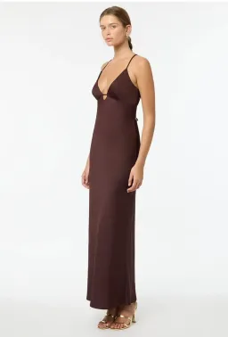 Manning Cartell Time To Shine Slip Dress In Truffle Size 4 for rent on The Volte - image 3