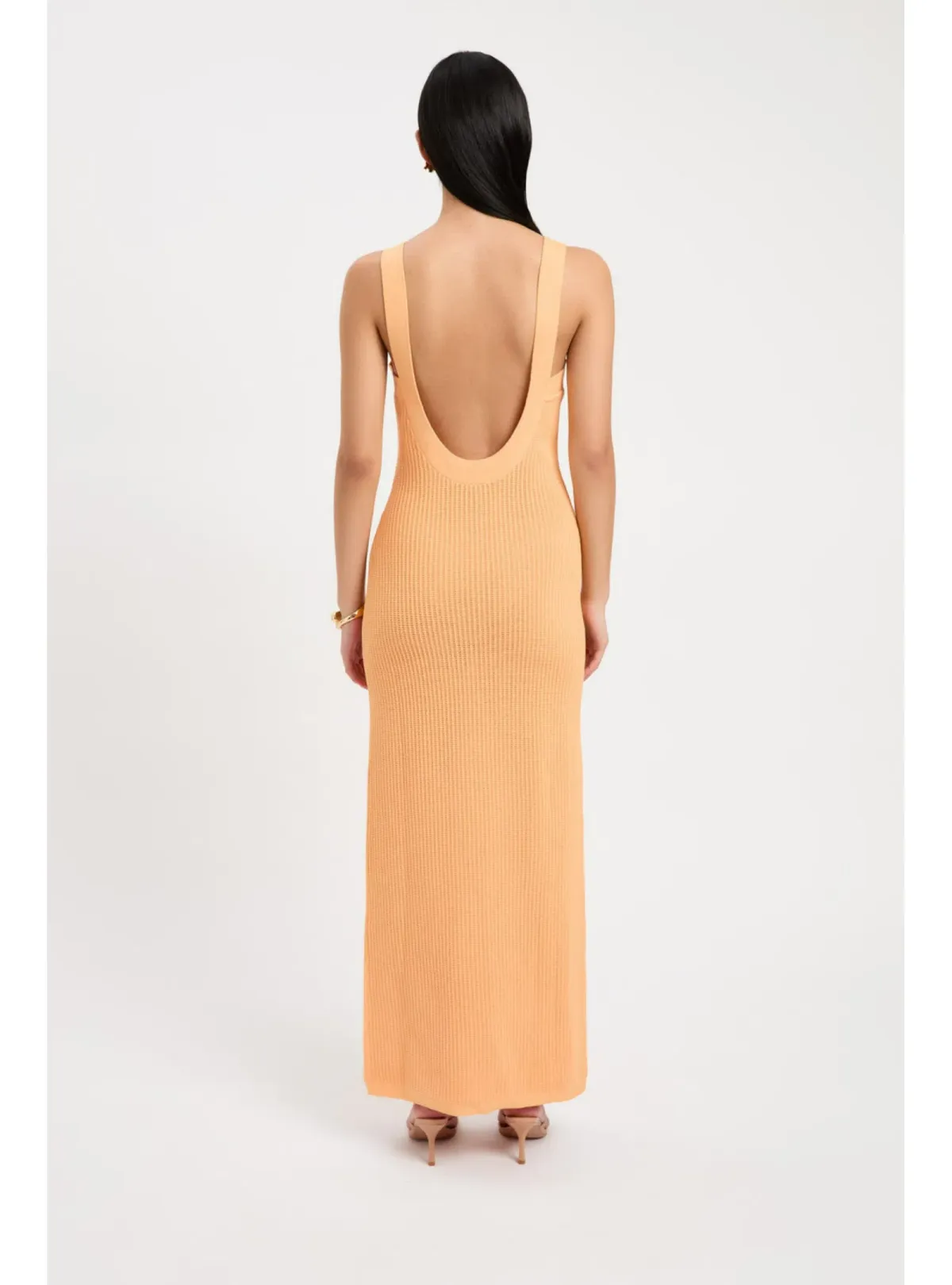 Kookai Cairo Maxi Dress in Light Mango Size AU 8 - Image 2