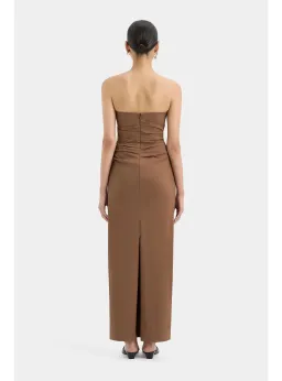 Sir the label Alba Strapless Gown in Mocha Size AU 8 for rent on The Volte - image 3