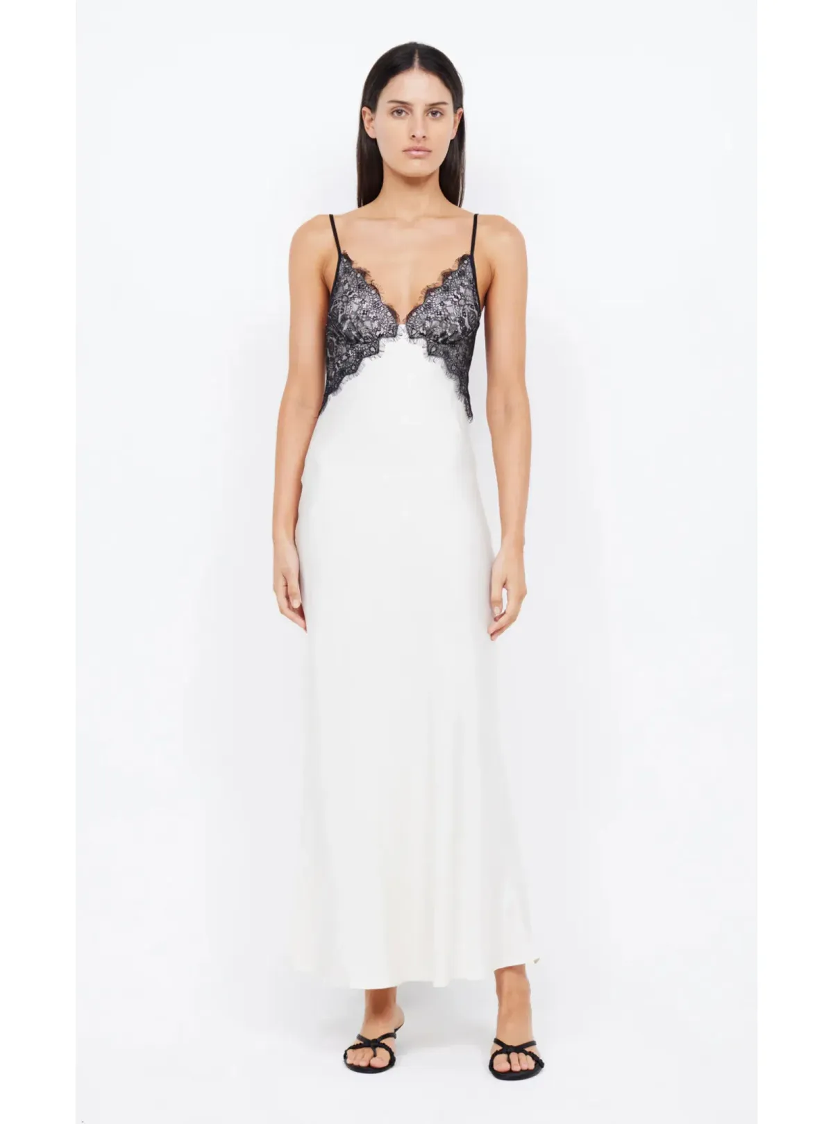 Bec & Bridge Emery Lace Maxi Dress Ivory/Black Size AU 6 - Image 1