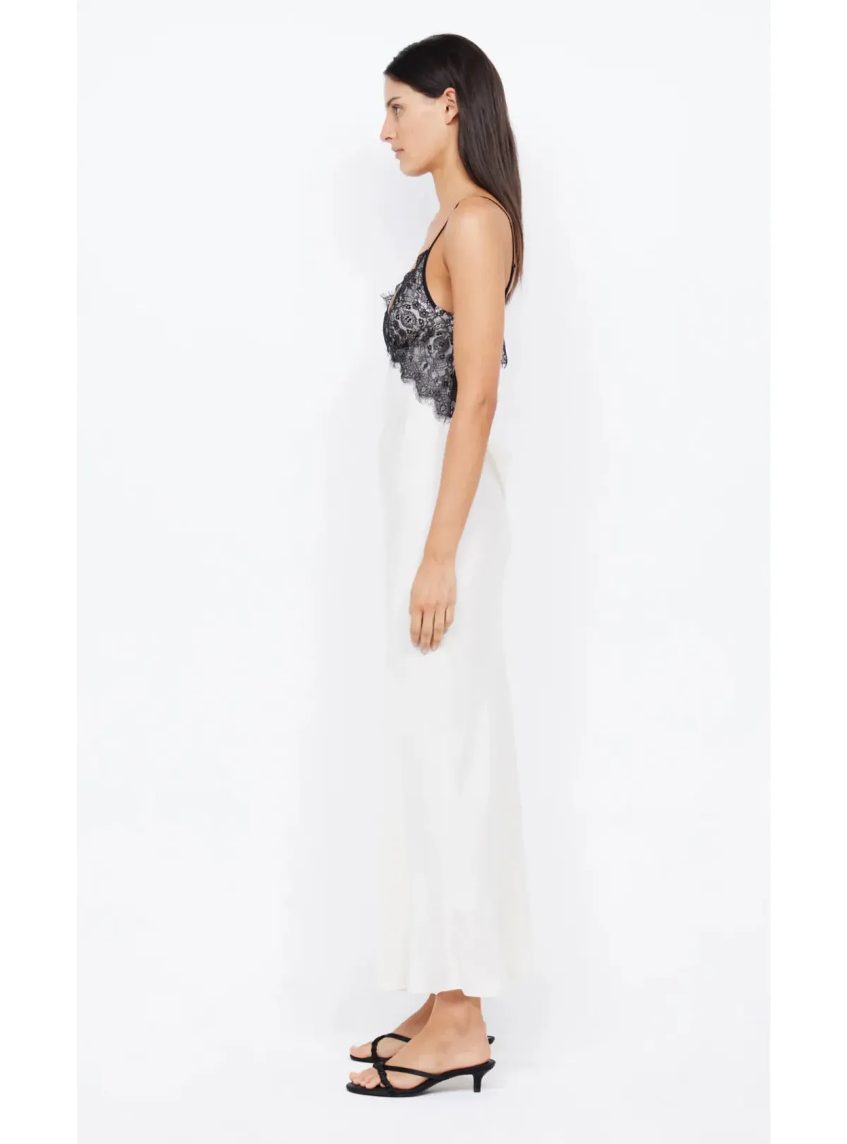 Bec & Bridge Emery Lace Maxi Dress Ivory/Black Size AU 6 - Image 2