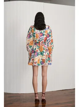 Kate Ford Palermo Long Sleeve Dress in Flora Size AU 10 for rent on The Volte - image 2