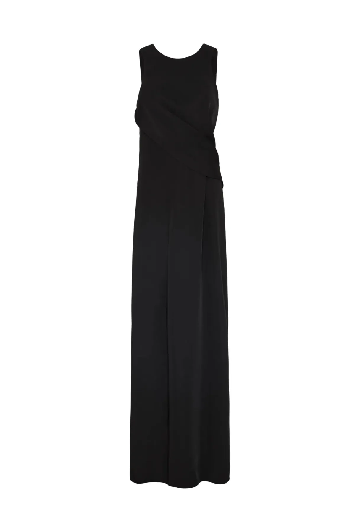 Bianca Spender Jersey Suiting Anchor Gown Black Size 1/ AU 8 - Image 3