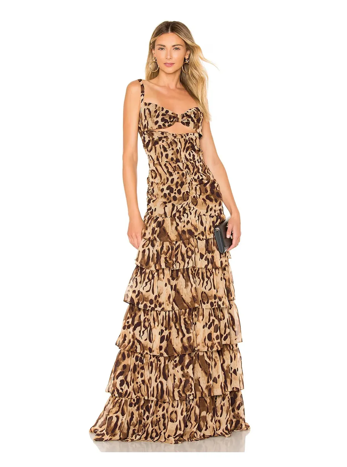 Bronx & Banco Amazon Gown Leopard Print Size 8 - Image 1