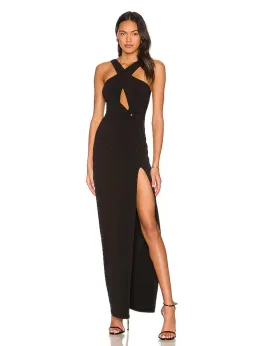 Love Nookie Belisse Maxi Dress Gown in Black Size XS / AU 6 for rent on The Volte - image 1
