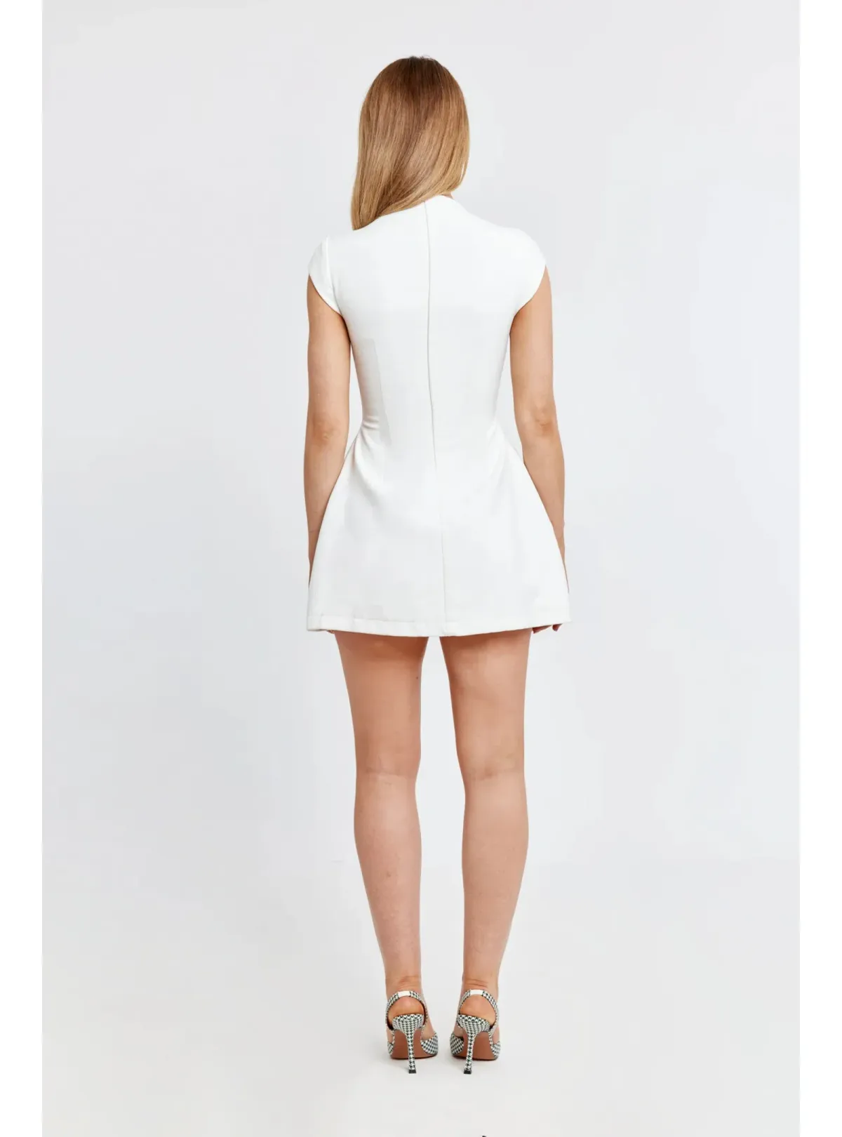 Odd Muse The Ultimate Muse Cap Sleeve Mini Dress White Size XS / AU 6 - Image 3