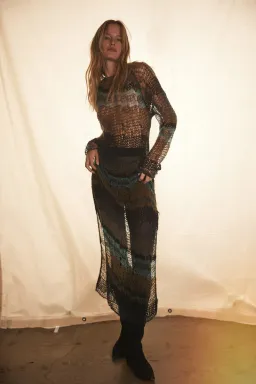 Rat and Boa Sabrina Knit Dress Multi Size 10  for rent on The Volte - image 1