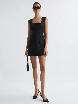 Anna Quan Lia Dress Black Ink Size 8 for rent on The Volte - image 1