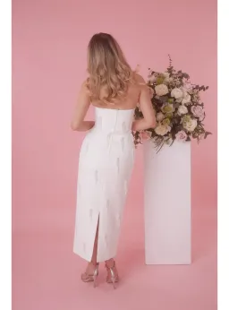 Odd Muse The Ultimate Muse Embellished Midi Dress White Size AU 8 for rent on The Volte - image 2