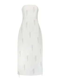 Odd Muse The Ultimate Muse Embellished Midi Dress White Size AU 8 for rent on The Volte - image 3