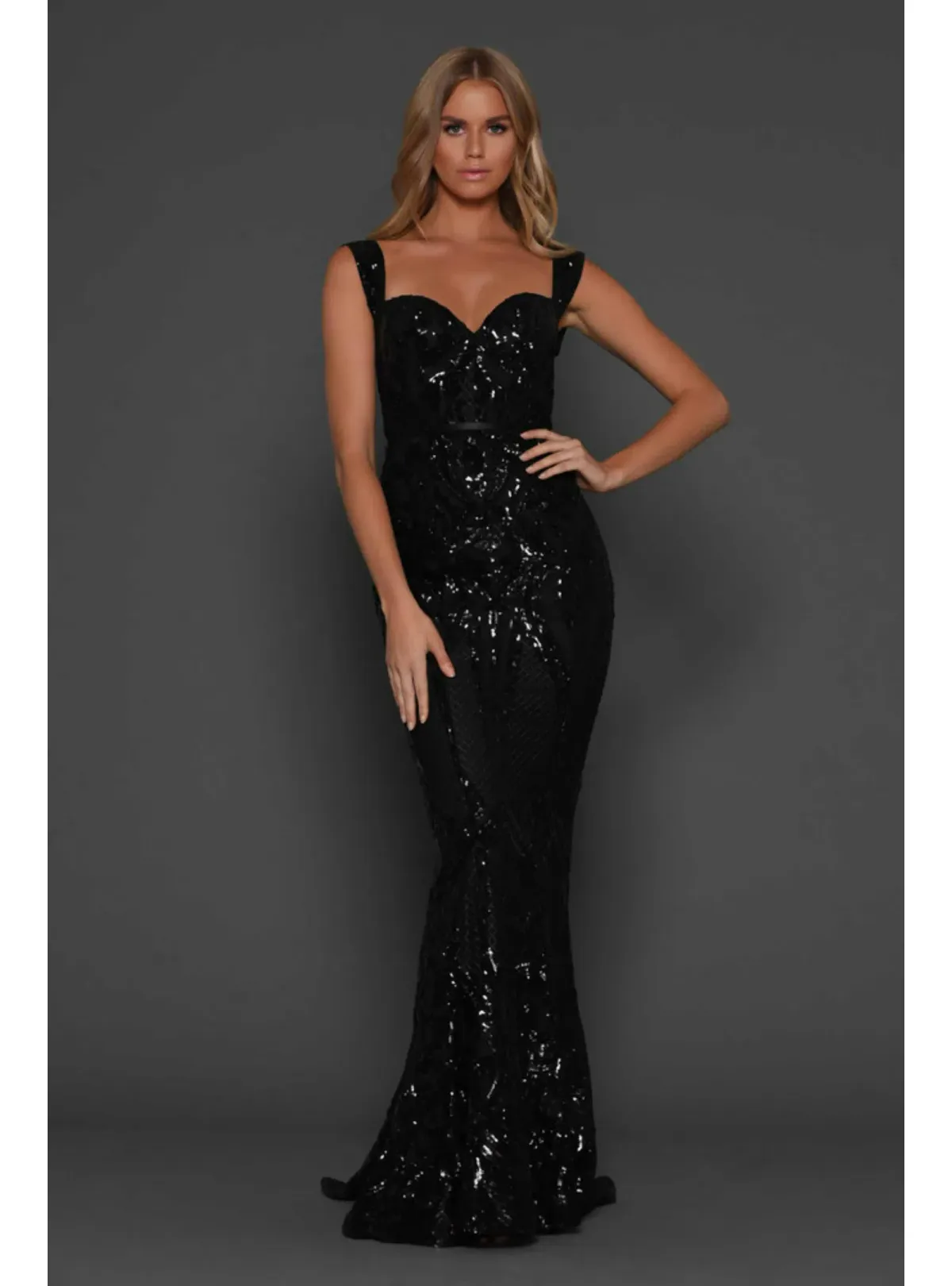 Elle Zeitoune Harris Gown Black Size AU 8 - Image 2